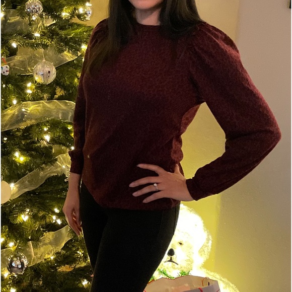 Banana Republic Leopard Sweater Top Size S - Picture 5 of 5